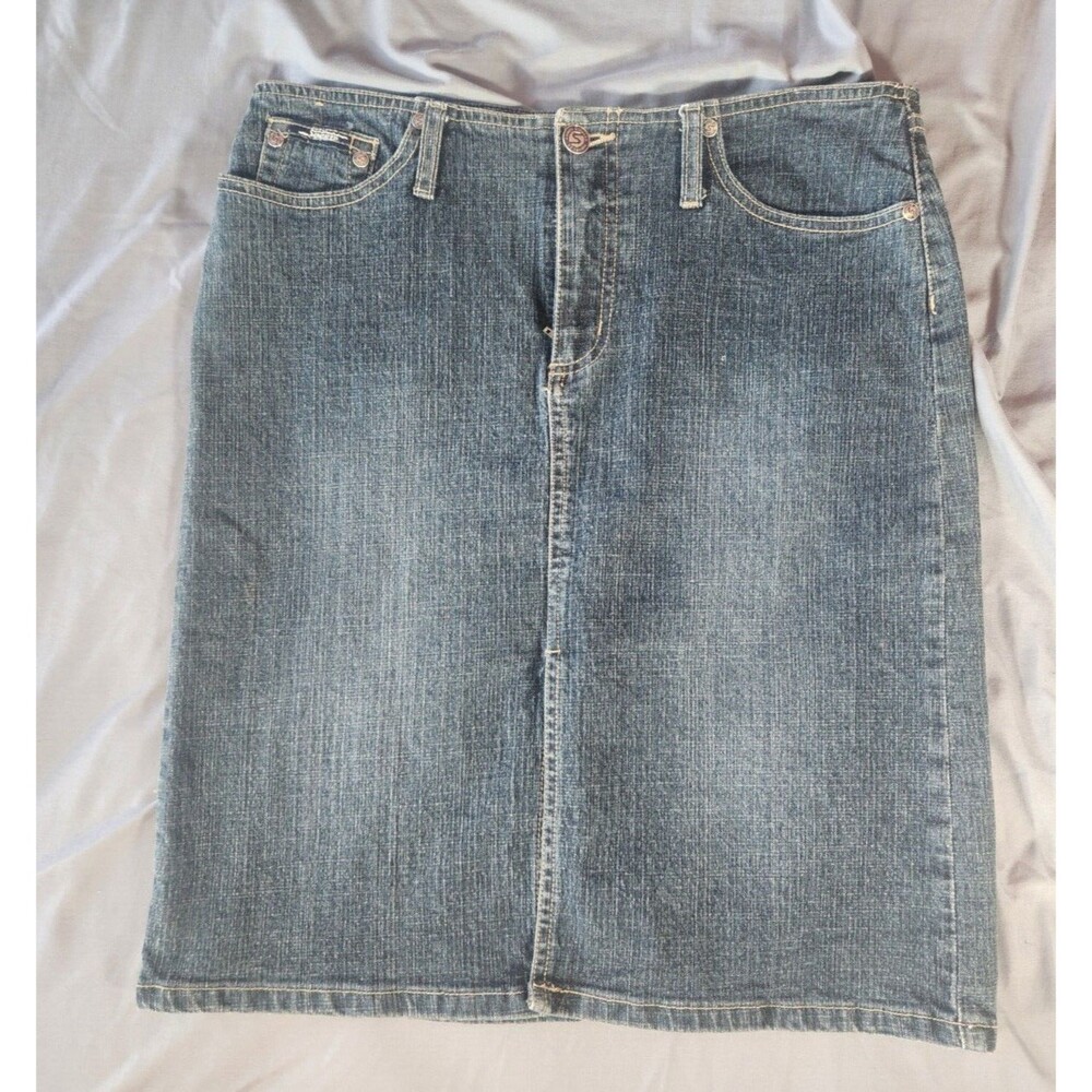 Vintage Squeeze Stephen Hardy Denim Short Skirt Size 7/8